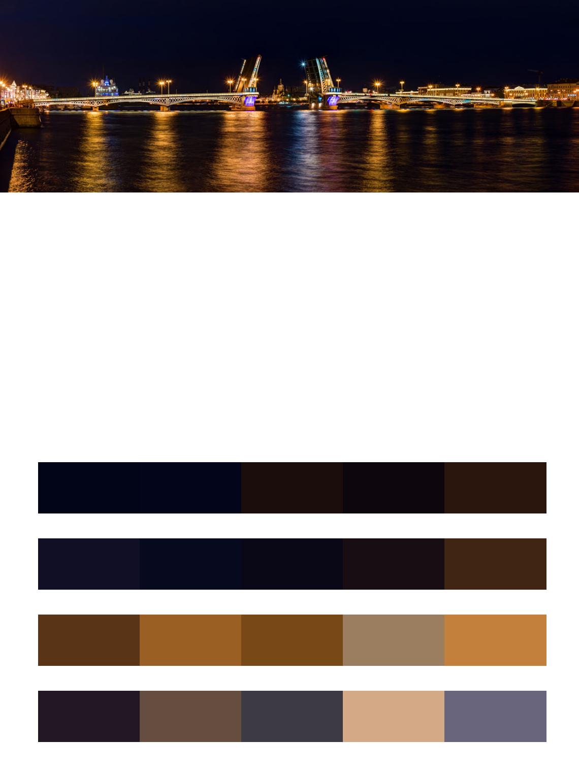 Дворцовый мост цвета