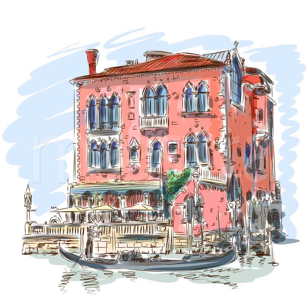 Фотообои Старинные здания в Венеции